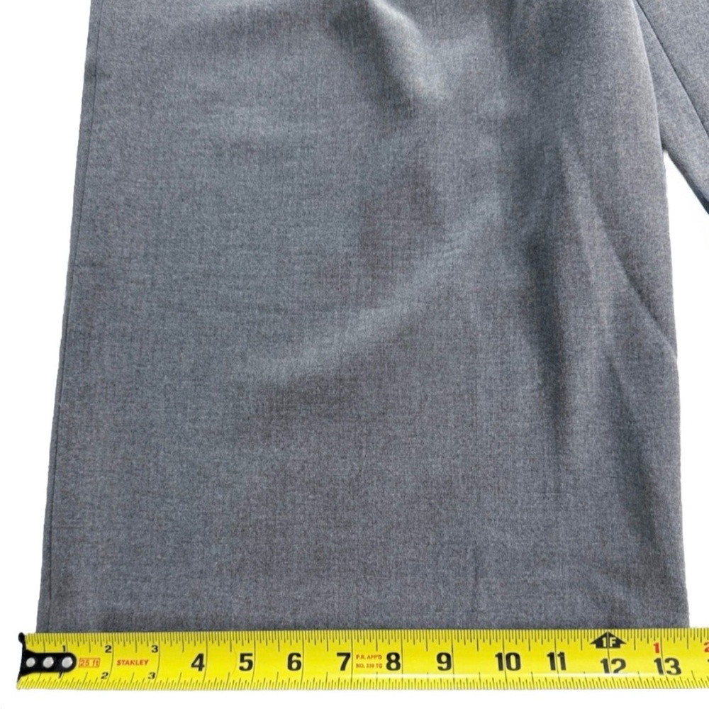 BCBG Max Azria Runway Pants Size 6 Gray Wide Leg Cropped High Rise - Picture 9 of 11